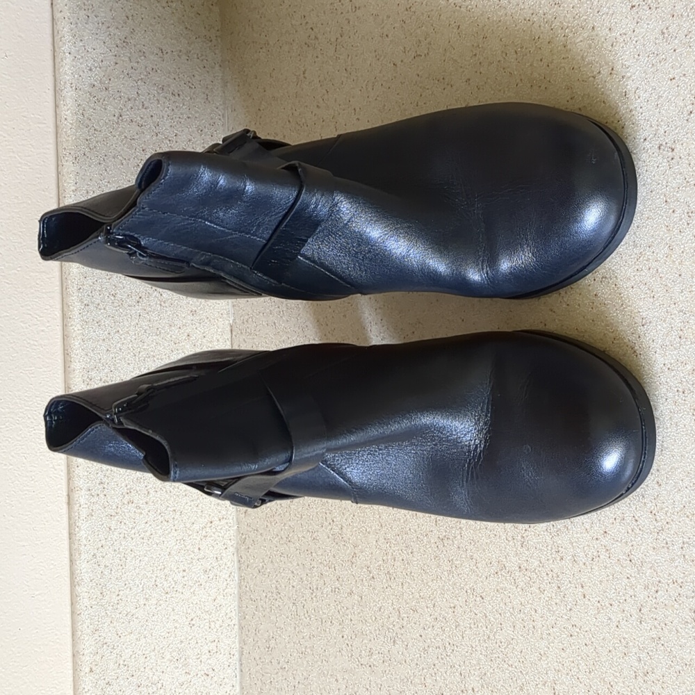 Cole Haan | 'Calixta' Black Leather Harness Strap Ankle Boots - Size 7B